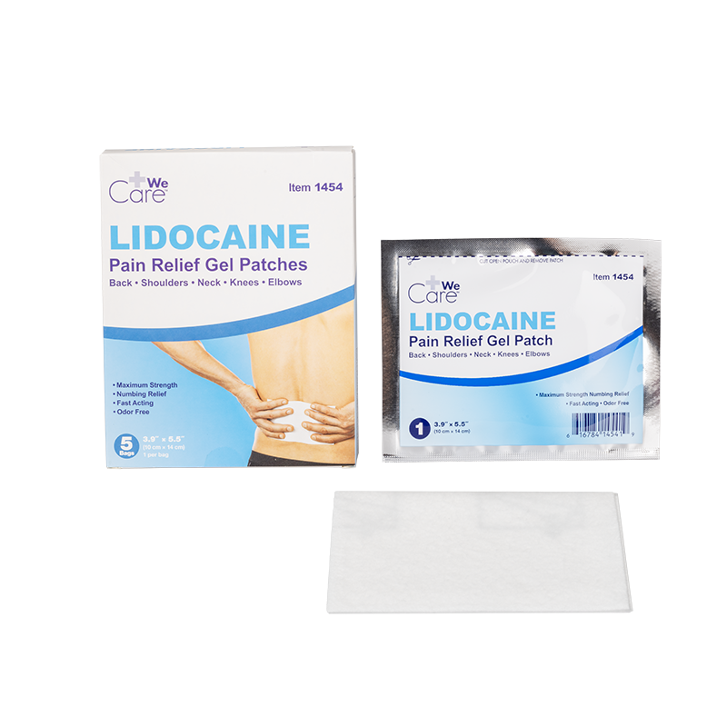 1454_lido-gel-patch_BX-IN-pad_72dpi.png Dynarex 1454 Lidocaine Pain Relief Gel Patch, 10 cm x 14 cm, 12/5/cs