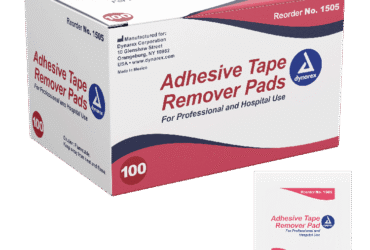 Dynarex 1505 Adhesive Tape Remover Pad, 10/100/cs