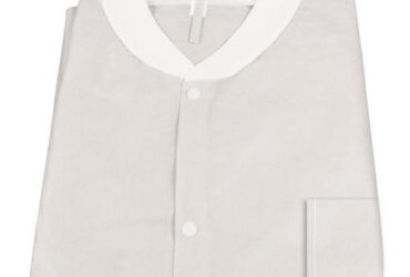 Dynarex 2002 Labjacket w/ Pockets, Small, White, 3/10/cs