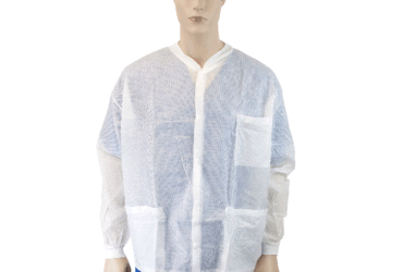 Dynarex 2003 Labjacket w/ Pockets, Medium, White, 3/10/cs