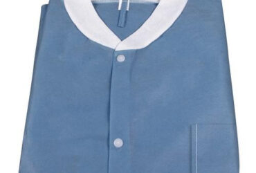 Dynarex 2012 Labjacket w/ Pockets, Small, Blue, 3/10/cs