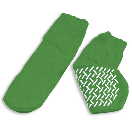 Dynarex 2181 Slipper Socks, Medium, Green, 48/cs