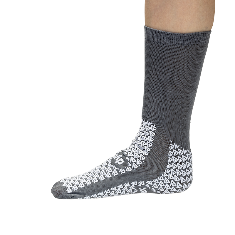2194_soc_use1_72dpi.png Dynarex 2194 Double Sided Slipper Socks, XX-Large, Gray, 48/cs