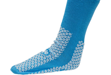 Dynarex 2196 Double Sided Slipper Socks, 3 XL, Light Blue,, 48/cs