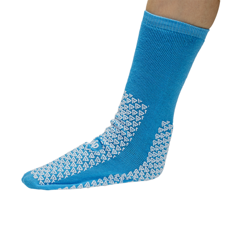 Dynarex 2196 Double Sided Slipper Socks, 3 XL, Light Blue,, 48/cs