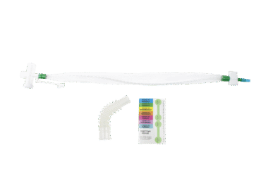 Dynarex 31022 Closed Suction Endotracheal Catheter w/ T-Piece, 14 Fr, 2/10/cs
