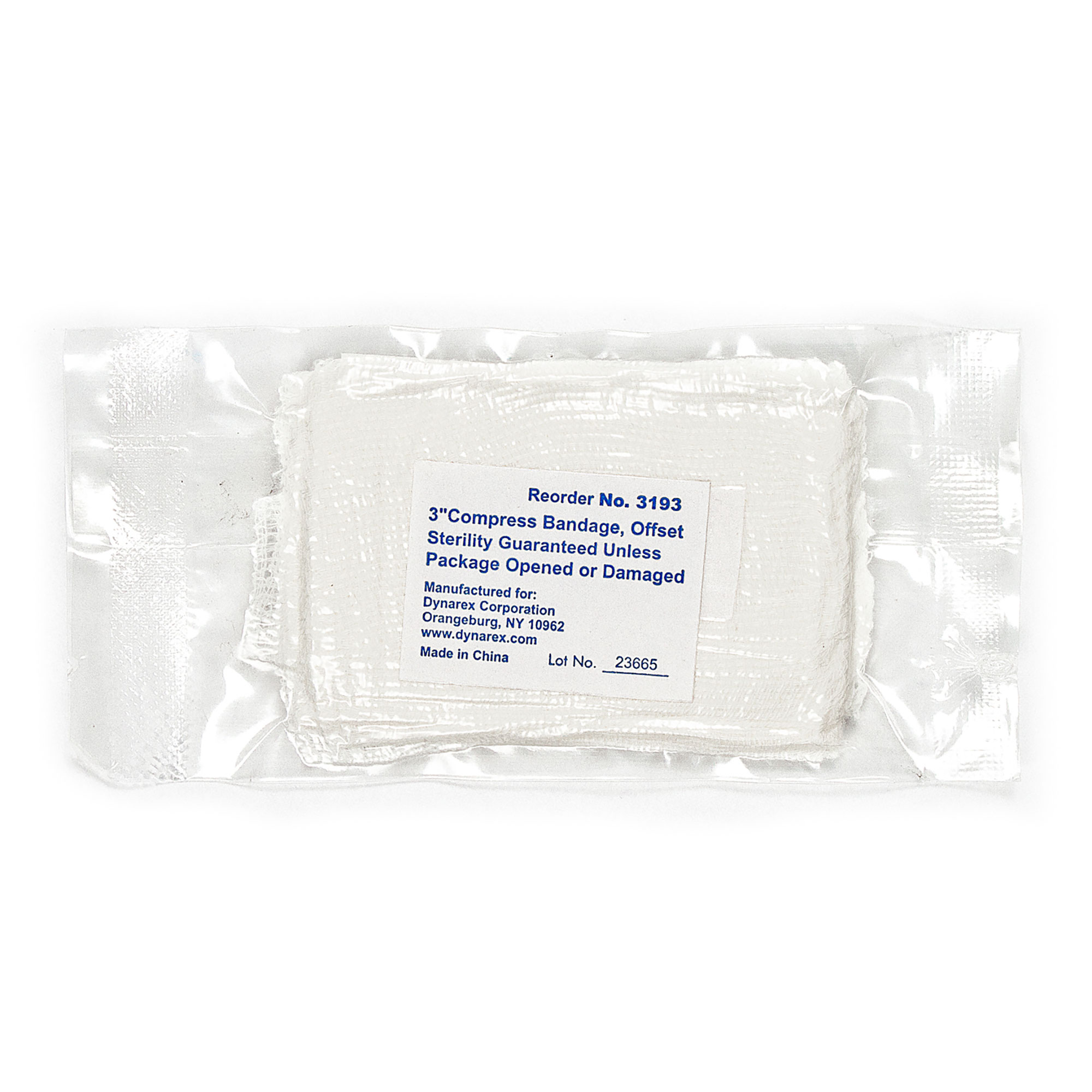 3193.jpg Dynarex 3193 Compress Bandage, 3", 800/cs