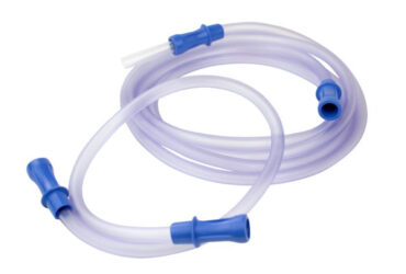 Dynarex 32108 Suction Connecting Tubing w/ Male Connector, Non-Conductive,, 1/4" x 6' Tube, 50/cs