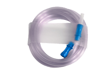 Dynarex 32111 Suction Connecting Tubing w/ Male Connector, Non-Conductive,, 1/4" x 20' Tube, 20/cs