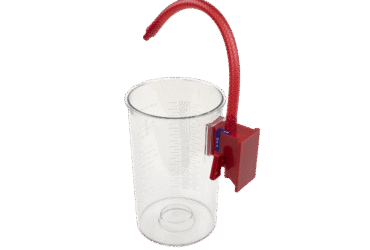 Dynarex 32251 Reusable Outer Suction Canister - Wall Mount, 1500 cc, 10/cs