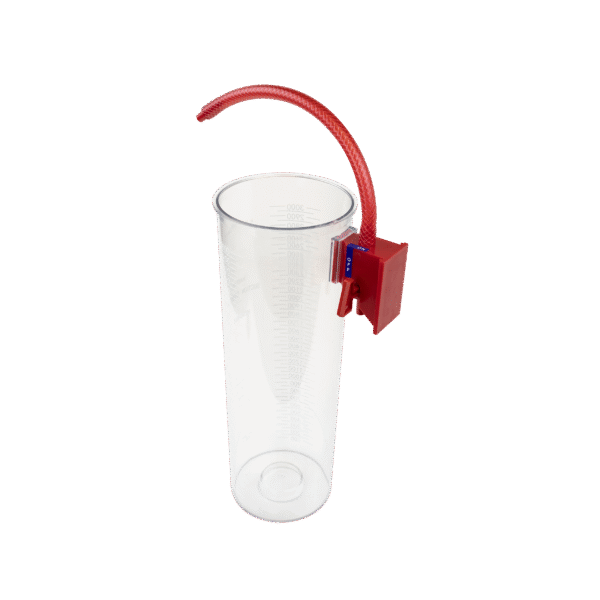 Dynarex 32252 Reusable Outer Suction Canister - Wall Mount, 3000 cc, 10/cs