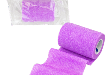 Dynarex 3326 Sensi Wrap, Self-Adherent - Latex Free, 4" X 5 yds Pink, 18/cs