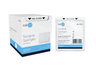Dynarex 3322 Surgical Gauze Sponge - Sterile 2's, 2" x 2" 8 Ply, 30/50/cs
