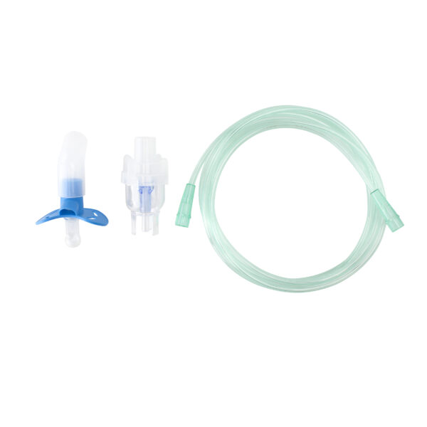 Dynarex 34107 Small Volume Pacifier Nebulizer Kit - 6cc 7' (2.1 m) Tubing, Infant/Toddler, 12/cs