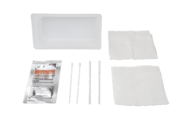Dynarex 35009 Tracheostomy Care Kit - One Mini Compartment Tray, w/ Hydrogen Peroxide, 40/cs