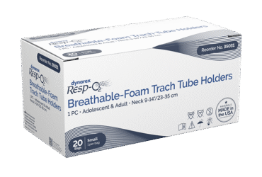 Dynarex 35031 Breathable-Foam Trach Tube Holder, 1-Piece, Small, Adolescent - Adult, 6/20/cs