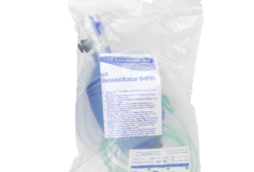 Dynarex 36001 Manual Pulmonary Resuscitator (MPR) Mask, Reservoir Tubing,, Adult, 6/cs