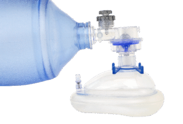 Dynarex 36007 Manual Pulmonary Resusitator (MPR), Mask, Reservoir Bag, Oxy, Pediatric, 6/cs