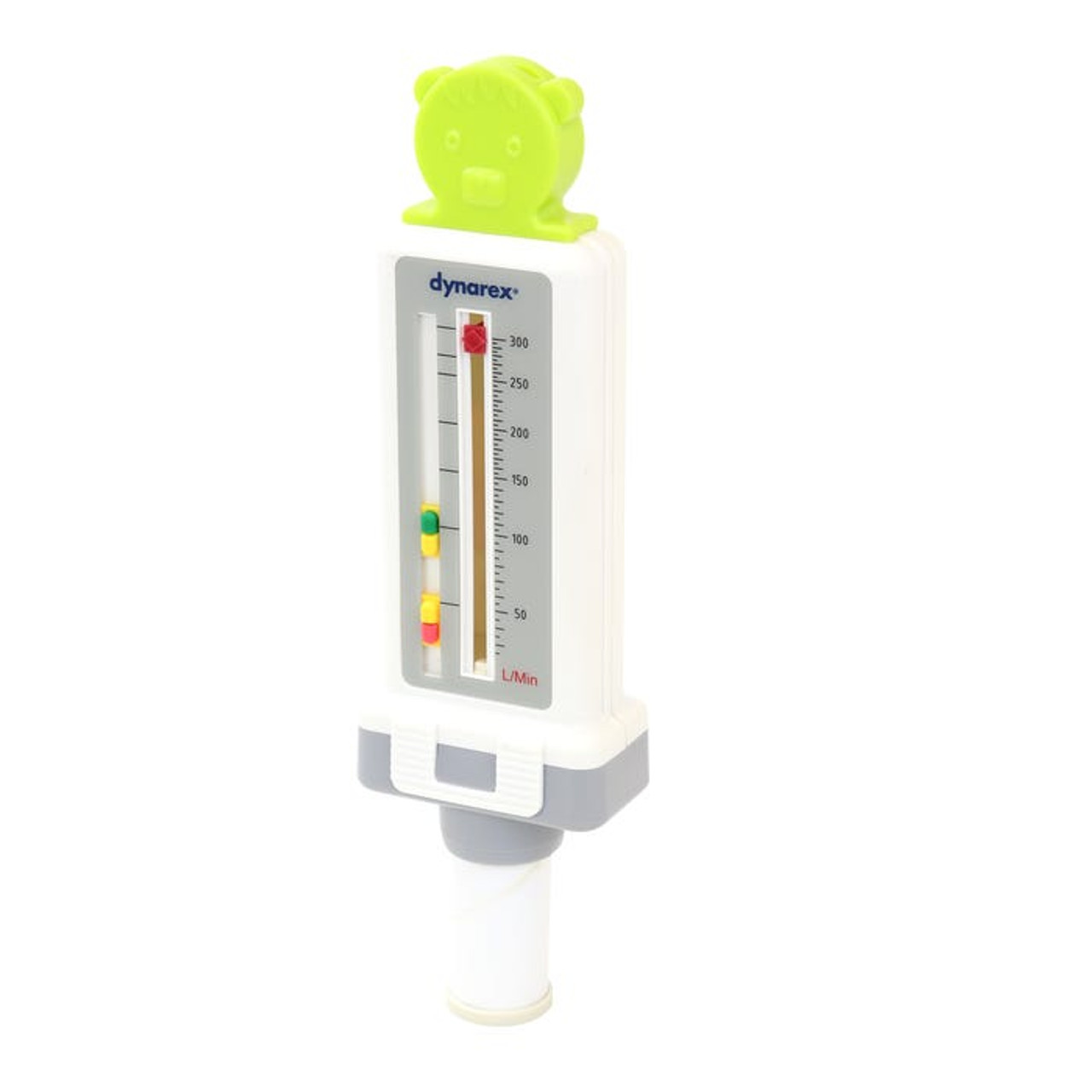 36110__35780.1735654537.jpg Dynarex 36110 Peak Flow Meter - Low Range, Pediatric - 50-300 L/min, 10/cs