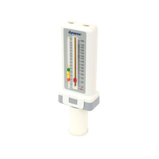 36111__26806.1735654544.jpg Dynarex 36111 Peak Flow Meter - Full Range, Adult - 50-800 L/min, 10/cs
