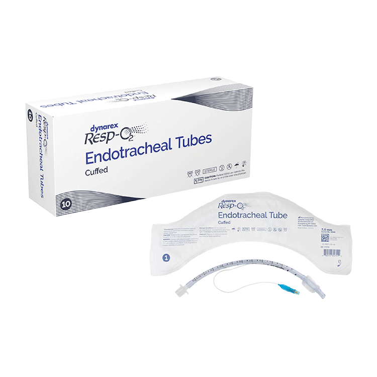 Dynarex 36241 Endotracheal Tubes - Cuffed, 7.5 mm, 10/bx