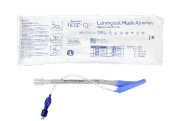 Dynarex 36289 LMA (Laryngeal Mask Airway) - Silicone, Reinforced, 2.5 mm, 5/cs
