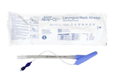 Dynarex 36292 LMA (Laryngeal Mask Airway) - Silicone, Reinforced, 5.0 mm, 5/cs