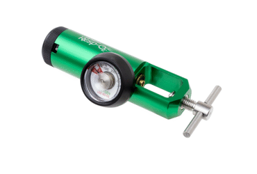 Dynarex 36351 CGA 870 Oxygen Regulator - 0-8 LPM, 0-8 LPM, Barb Outlet, Brass-Sl, 5/1/cs