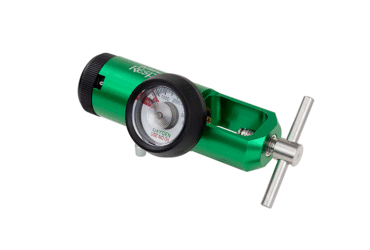 Dynarex 36355 CGA 870 Mini Oxygen Regulator - 0-8 LPM, 0-8 LPM, Barb Outlet, Brass-Sl, 5/1/cs