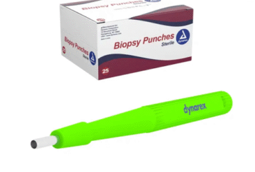 Dynarex 4088 Biopsy Punches, 2.5 mm, Green, 25/bx