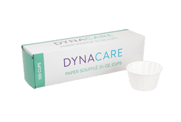 Dynarex 4241 Paper Souffle Cups, 3.5 oz., 50/100/cs