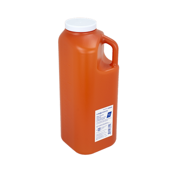 Dynarex 43029 24-hour urine collection container, 3000ml, 40/cs