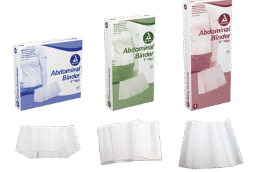 Dynarex 4380 Abdominal Binder 12", Small, Fits 24" x 30" Waist, 10/1/cs