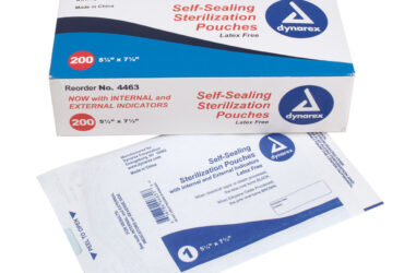 Dynarex 4463 Sterilization Pouches, 5.25" x 7.5", 12/200/cs