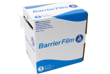 Dynarex 4488 Barrier Film, 4" x 6", Clear, 8/1200/cs