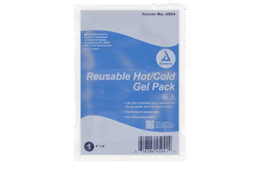 Dynarex 4504 Reusable Hot / Cold Gel Packs, 4" x 6", 24/cs