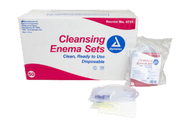 Dynarex 4711 Cleansing Enema Set, 50/cs