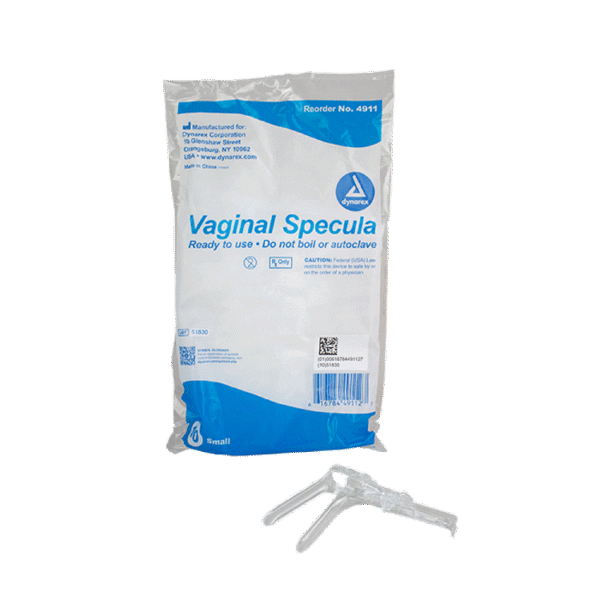 Dynarex 4911 Vaginal Speculum Disposable, Small, 10/10/cs