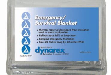 Dynarex 3537 Emergency Survival Rescue Blanket, 84" x 52", 120/cs