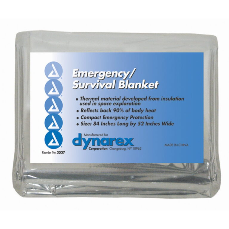 Dynarex 3537 Emergency Survival Rescue Blanket, 84" x 52", 120/cs
