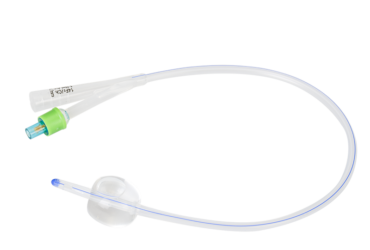 Dynarex 5075 Silicone Foley Catheters 2-way Standard, 14 Fr, 5-10 cc, 10/bx