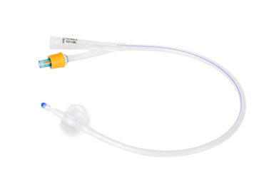 Dynarex 5076 Silicone Foley Catheters 2-way Standard, 16 Fr, 5-10 cc, 10/bx