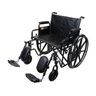53a5f093-4456-4ea3-8d2d-88999742c4db.webp Dynarex 10234 Bariatric Wheelchair - 24" x 18" w/ Desk Arm Elevating Leg R, Silver Vein, 1pc/cs