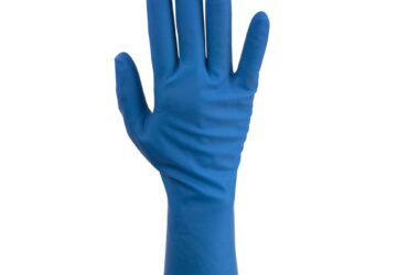 Dynarex 2315 High Risk Latex Exam Gloves, Small, 15mil, Powder-Free, 10/50/cs