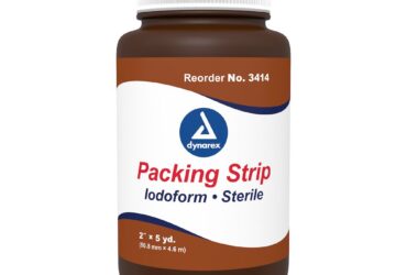 Dynarex 3414 Packing Strips Iodoform - Sterile, 2" x 5 yd, 12/cs
