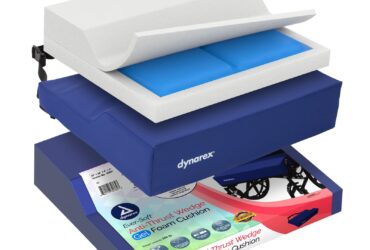 Dynarex 10691 Anti-Thrust Wedge Gel Foam Cushion, 20" x 16" x 4" x 2", 1pc/bx