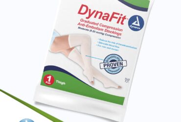 Dynarex 1915 DynaFit Compression Stockings - Thigh, Medium, 5/12/cs