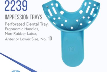 Dynarex 2239 Anterior Impression Tray/Lower, No. 10, 12pc/bag,10 bags/cs