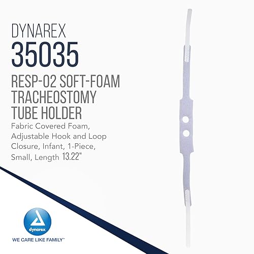 Dynarex 35035 Soft-Foam Trach Tube Holder, 1-Piece, Small, Infant, 100/cs