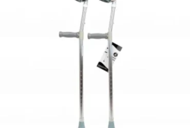 Dynarex 10111 Forearm Crutches - Adult, 5'0" - 6'2", 1pair/cs